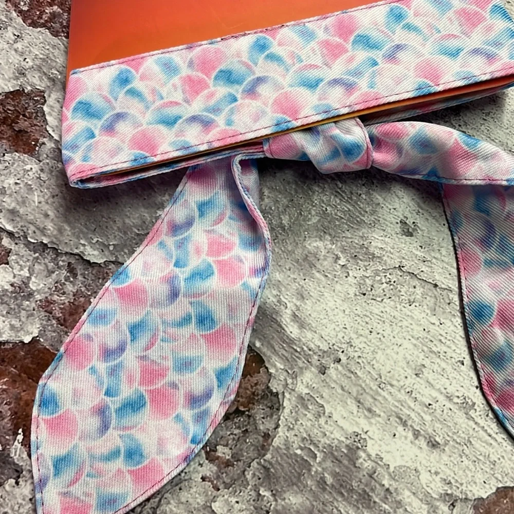 🛍 6 for $35 • NWT Frenchiestore Pink & Blue Mermaid Print Mermazing Pet Scarf